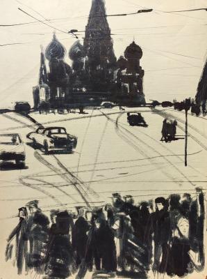 Бурмистров "Вид на Красную площадь"
