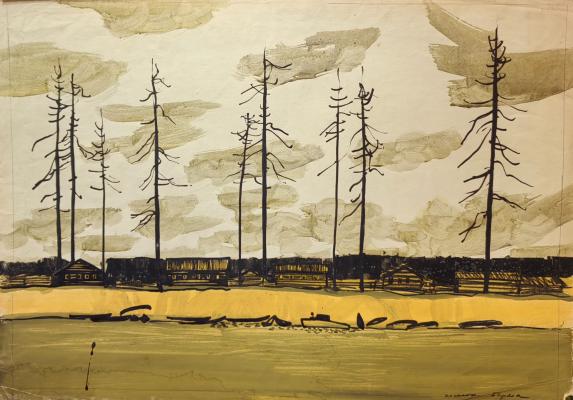 Бурмистров Борис Алексеевич. Коми АССР. Леспромхоз