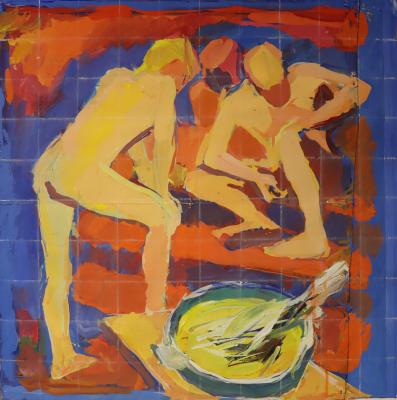 Солоницын Аркадий Павлович. Натюрморт с банным веником