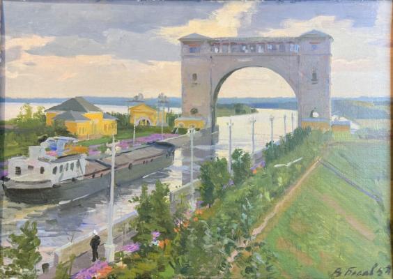Басов Василий Николаевич. Шлюз на Волге