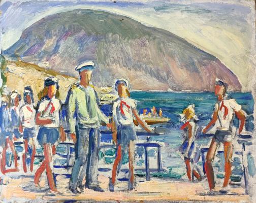 Коржевский Борис Георгиевич. Пионеры и Гагарин в Артеке