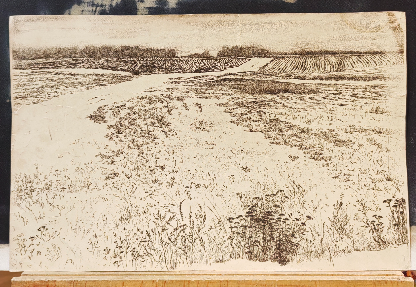 Французов Борис Федорович. Поле в снегу.