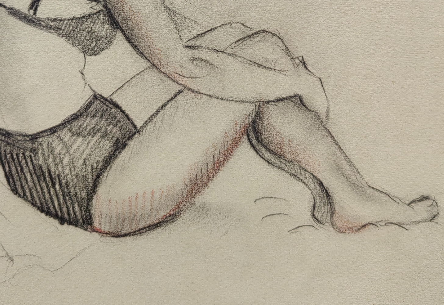 Обручева Нина Николаевна. Женщина в купальнике