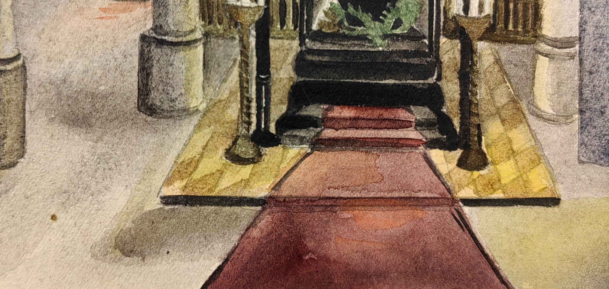 Обручева Нина Николаевна. В церкви