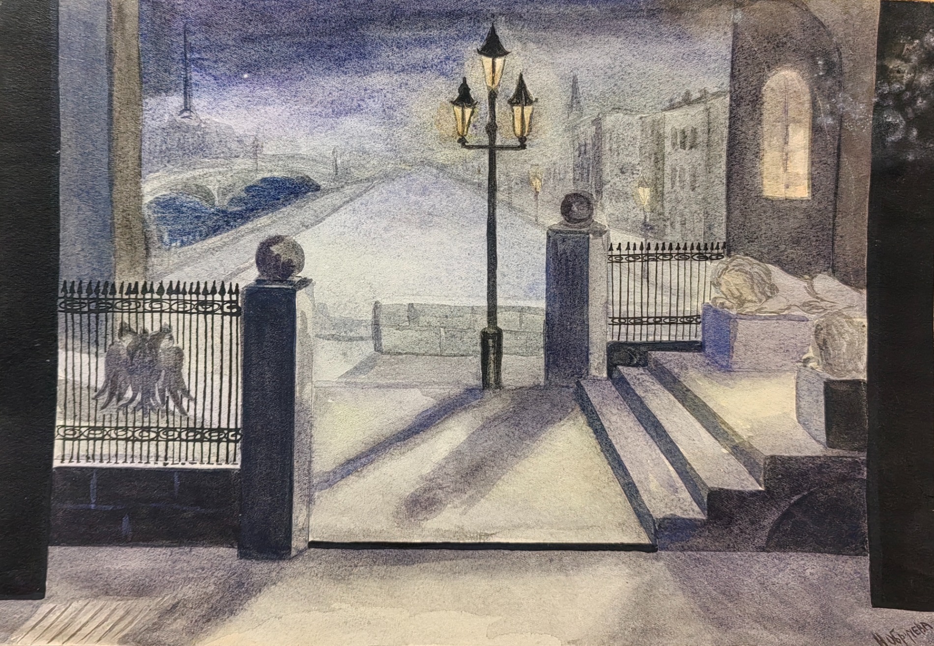 Обручева Нина Николаевна. Городской пейзаж