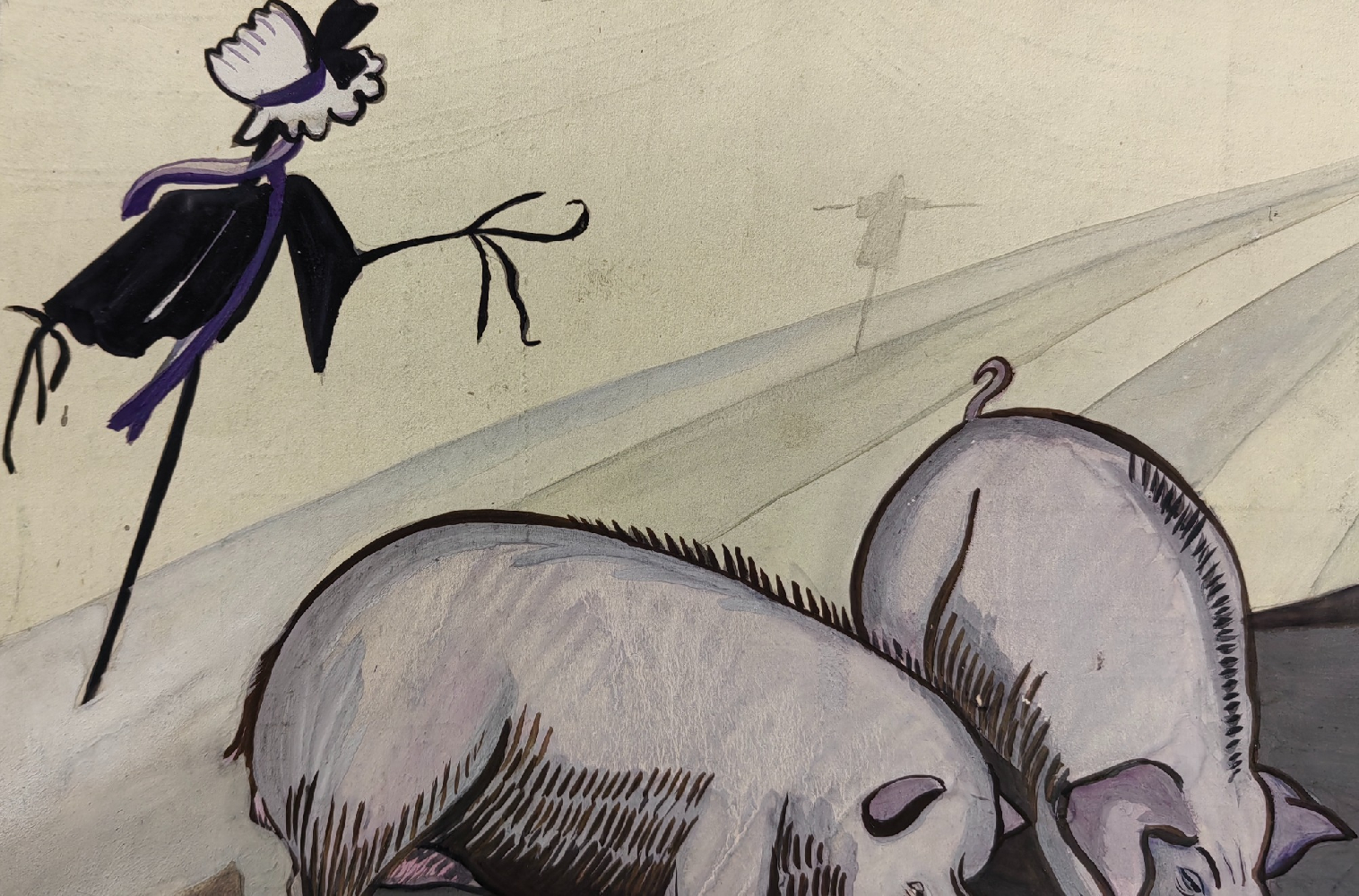 Обручева Нина Николаевна. Эскиз декорации к спектаклю 