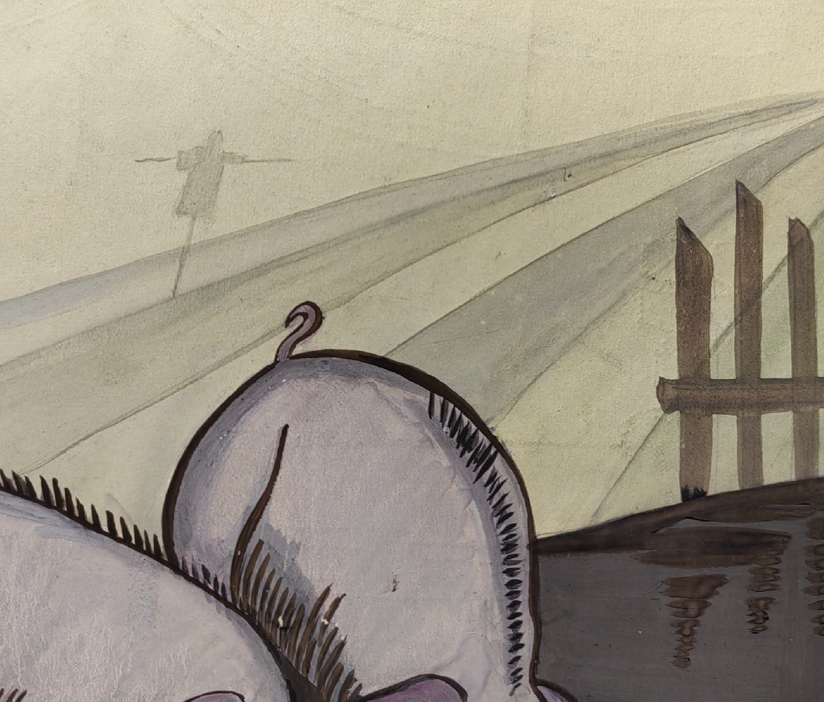 Обручева Нина Николаевна. Эскиз декорации к спектаклю 