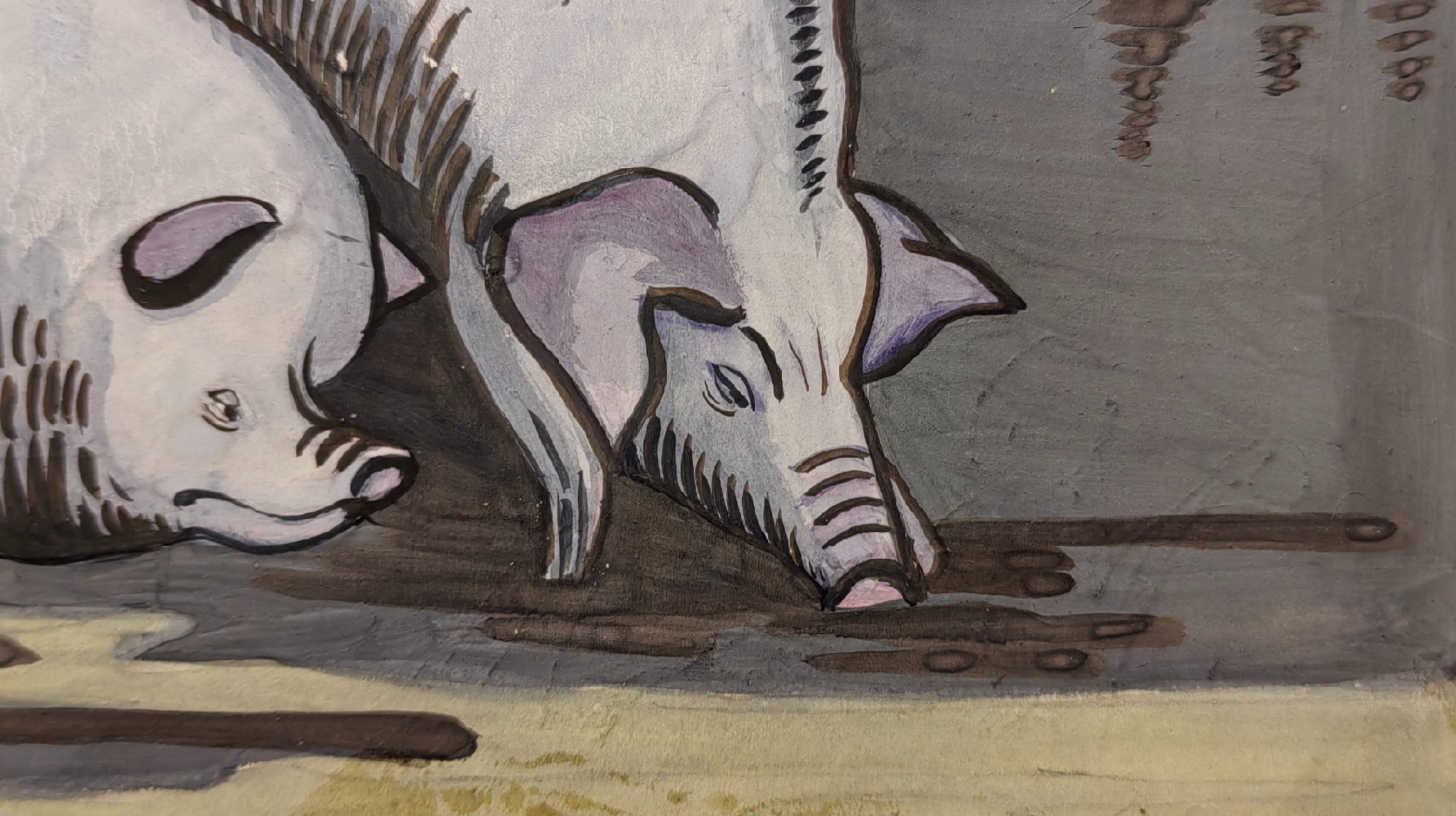 Обручева Нина Николаевна. Эскиз декорации к спектаклю 