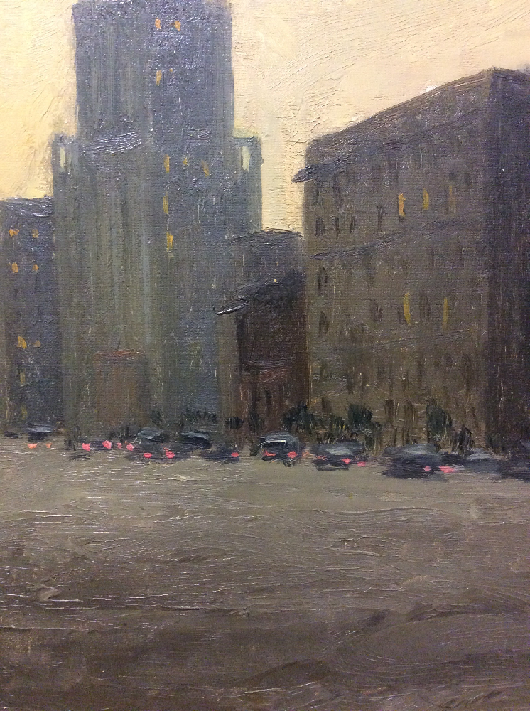 Озеров Георгий Фёдорович. Москва. Вечереет