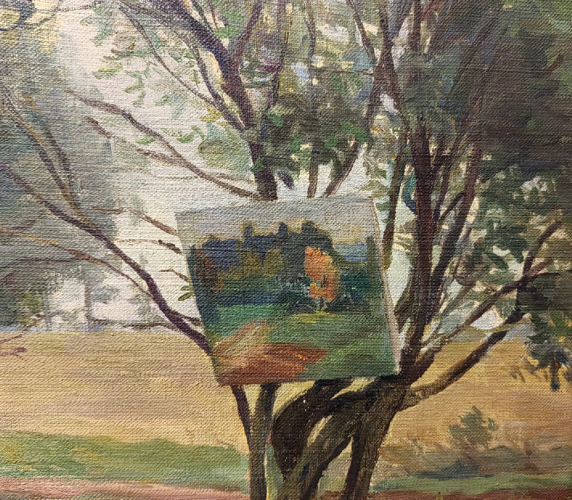 Гиппиус Наталия Александровна. Художник на пленэре