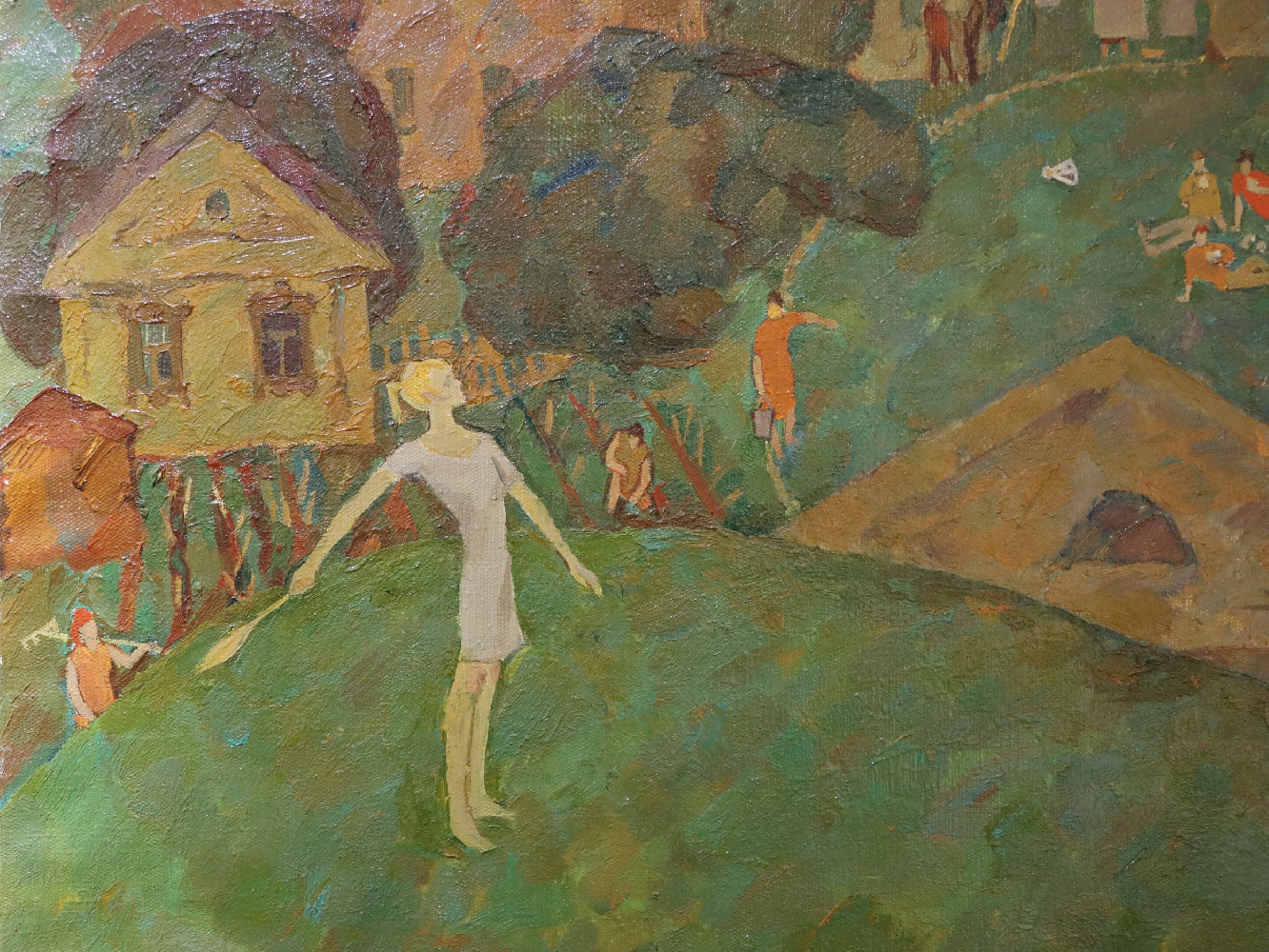 Булгакова Ольга Васильевна. Лето. Игра в бадминтон