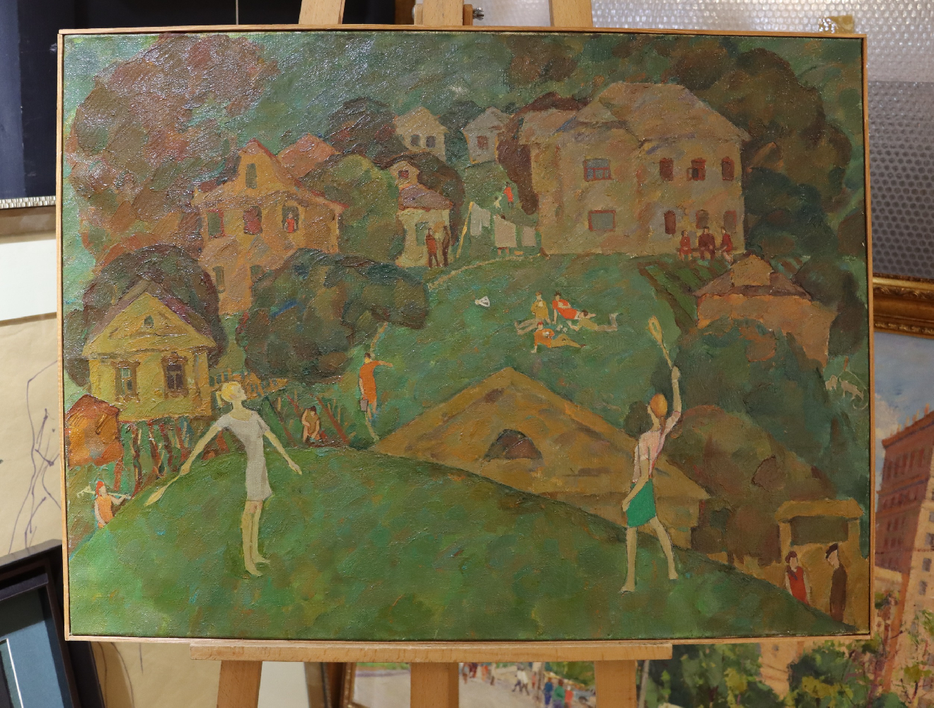 Булгакова Ольга Васильевна. Лето. Игра в бадминтон