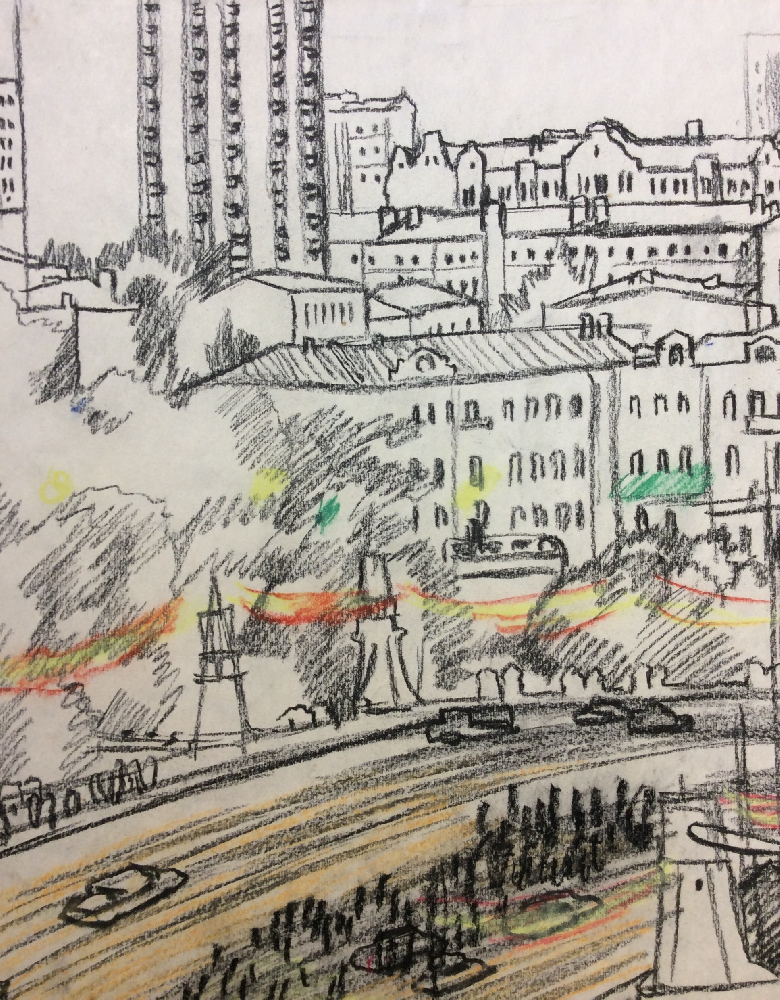 Дувидов Виктор Аронович. Мост у Белорусского вокзала