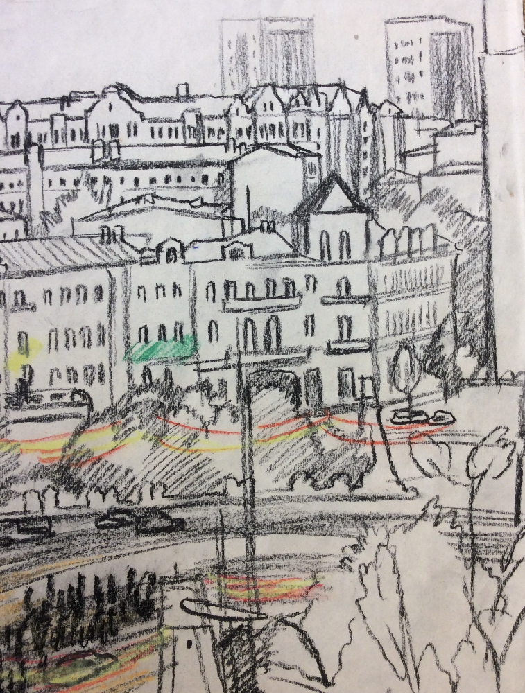 Дувидов Виктор Аронович. Мост у Белорусского вокзала