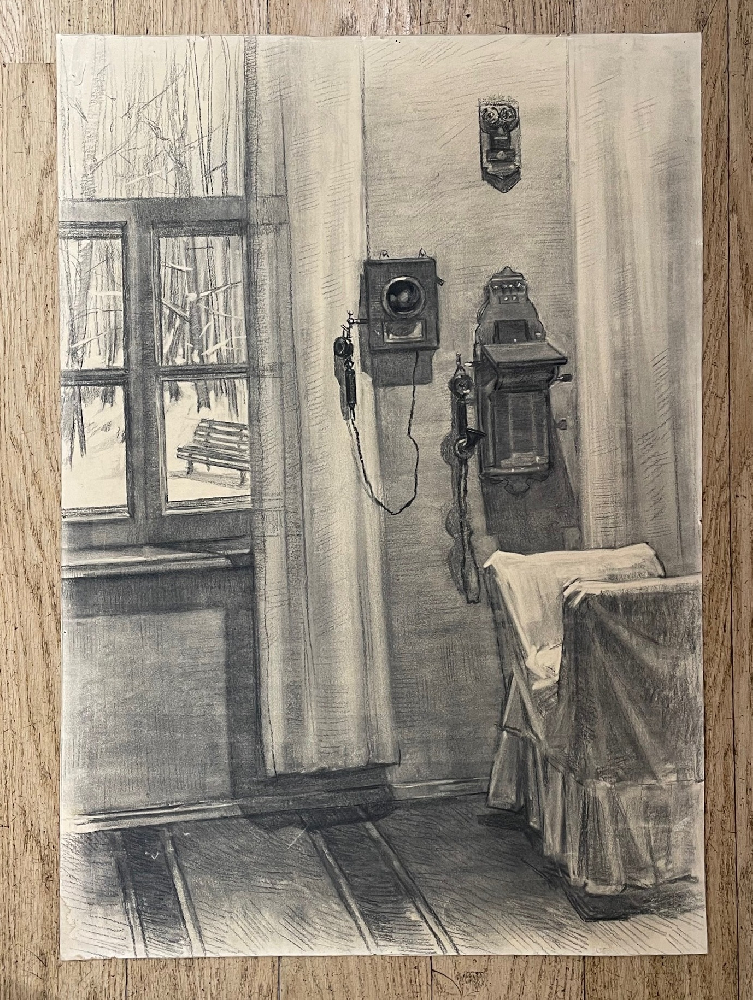 Саханов Александр Иванович. Телефонная комната. Дом-музей В.И. Ленина в Горках