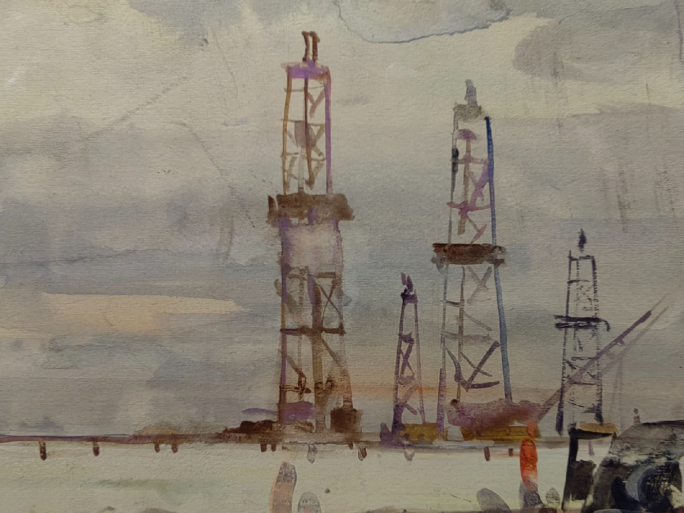 Саханов Александр Иванович. Нефтяные вышки