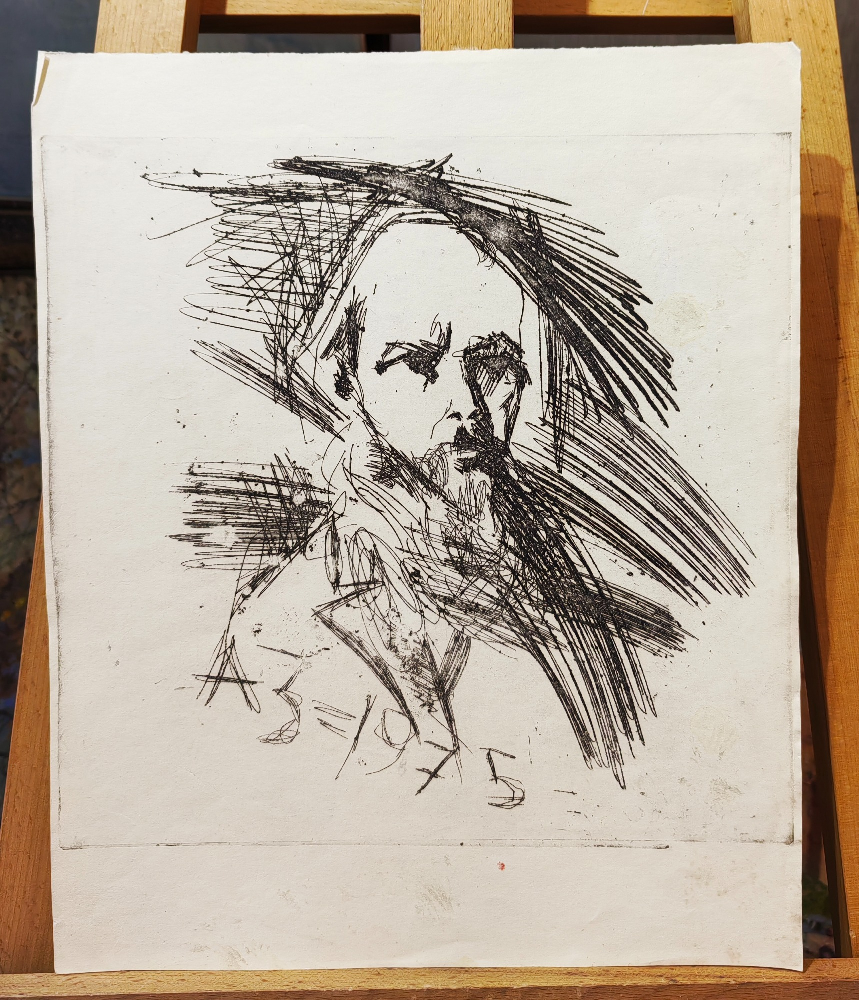 Зверев Анатолий Тимофеевич. Мужской портрет