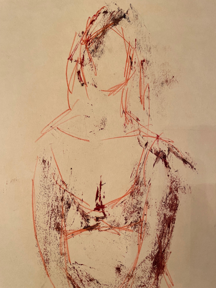 Зверев Анатолий Тимофеевич. Женский силуэт