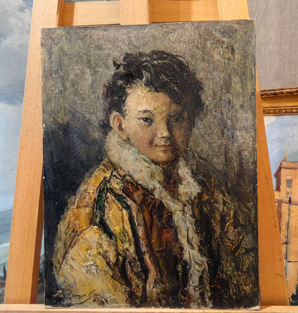 Игошев Владимир Александрович. Девочка в желтой шубке