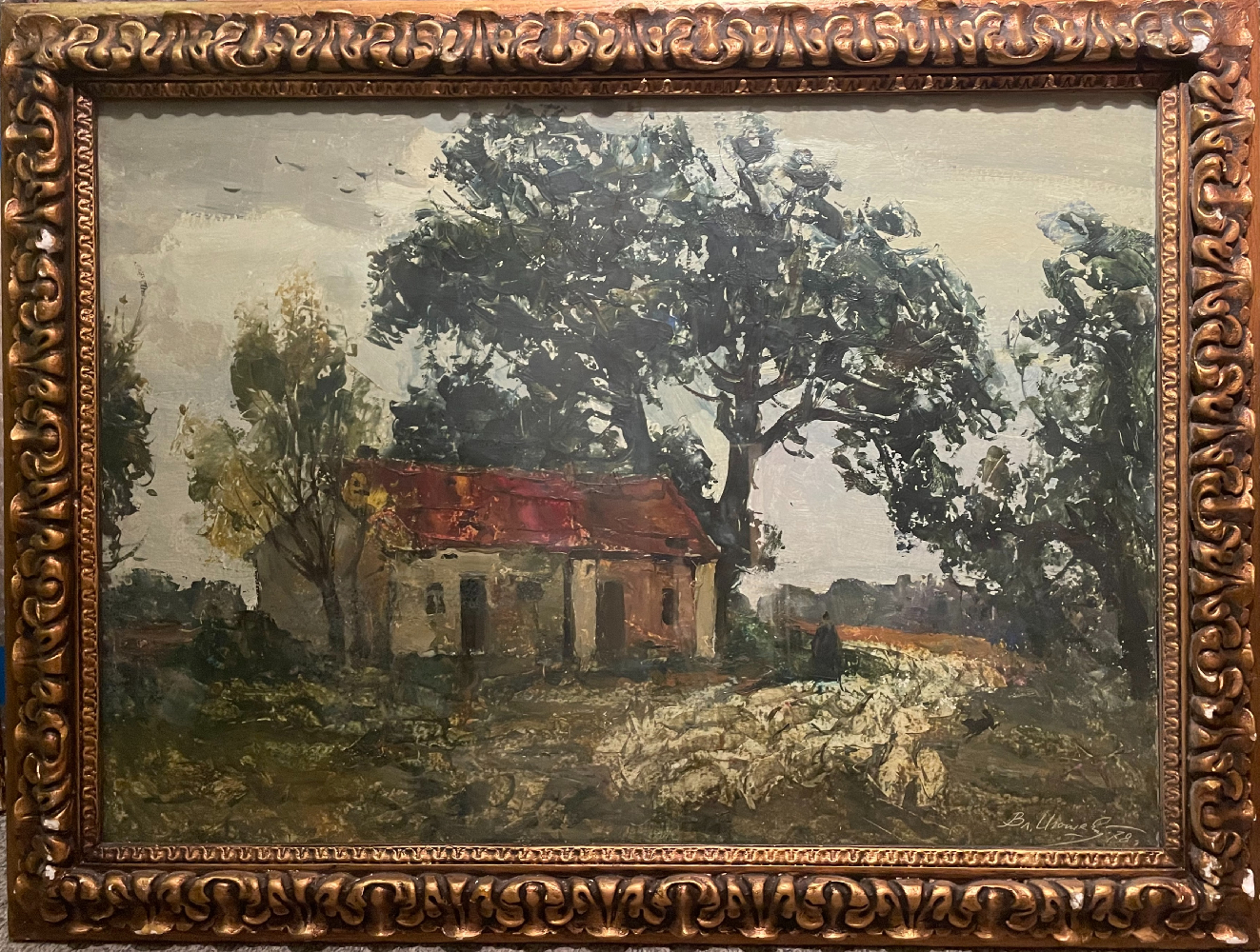 Игошев Владимир Александрович. Пейзаж с отарой овец. Венгрия