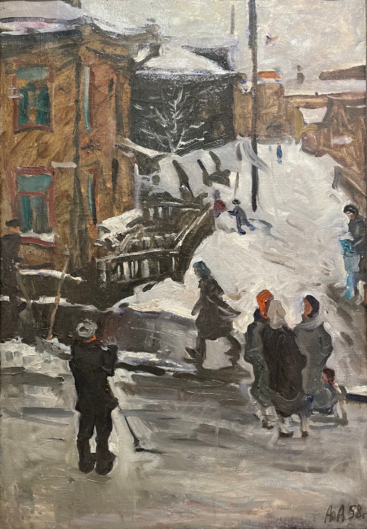Алексеев Адольф Евгеньевич. Новодеревенская улица. Старая Москва