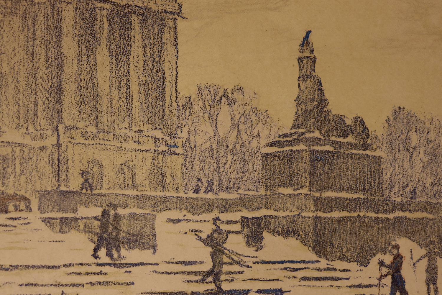 Ванеев Петр Иванович. Ленинград. У Академии художеств.