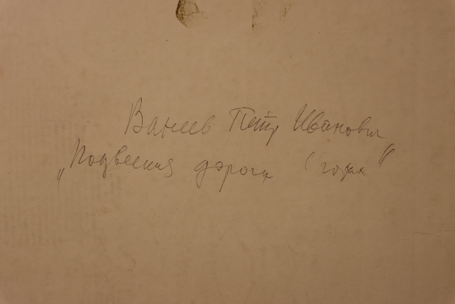 Ванеев Петр Иванович. Подвесная дорога в горах