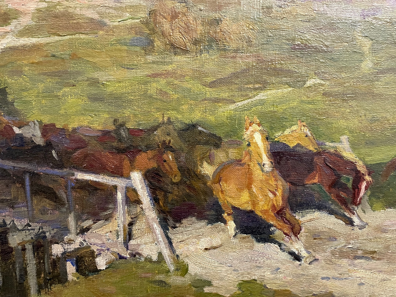 Земблинова Наталья Сергеевна. Табун на переправе