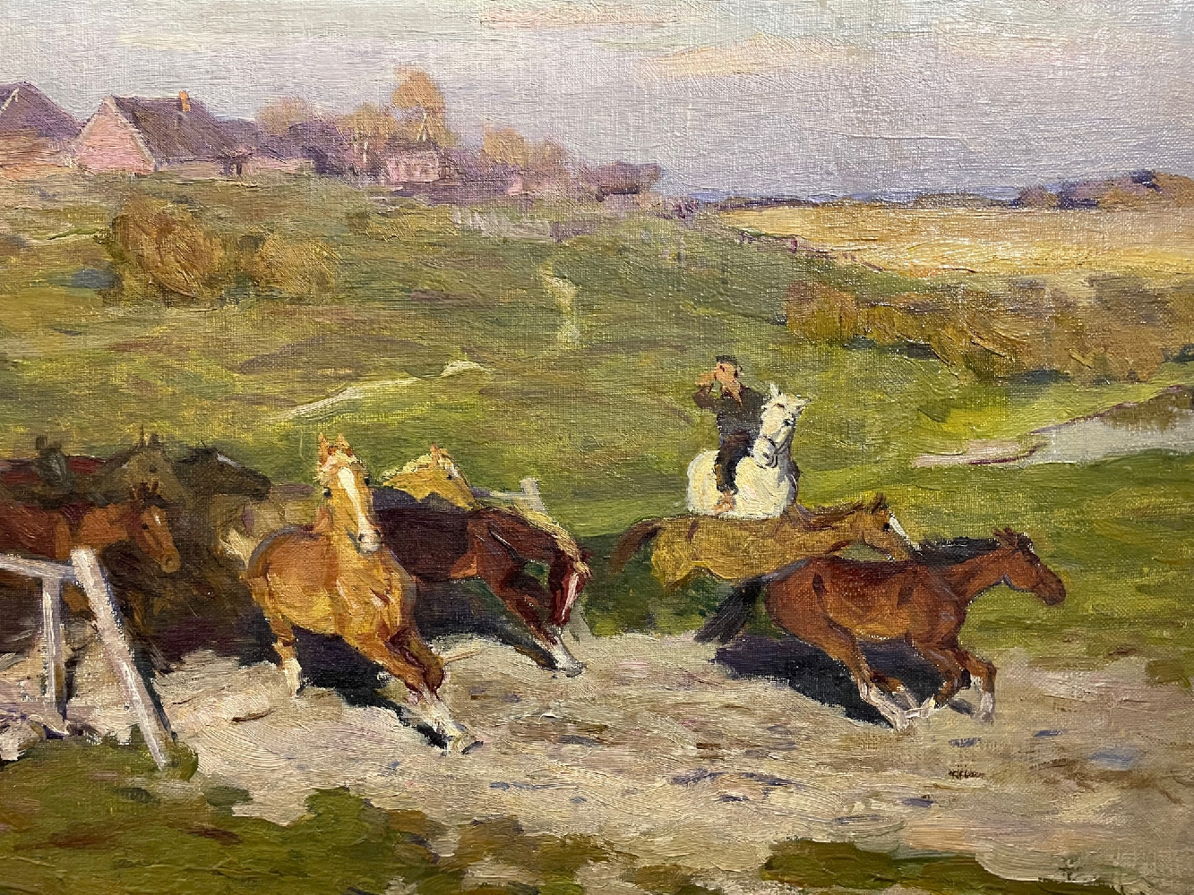 Земблинова Наталья Сергеевна. Табун на переправе