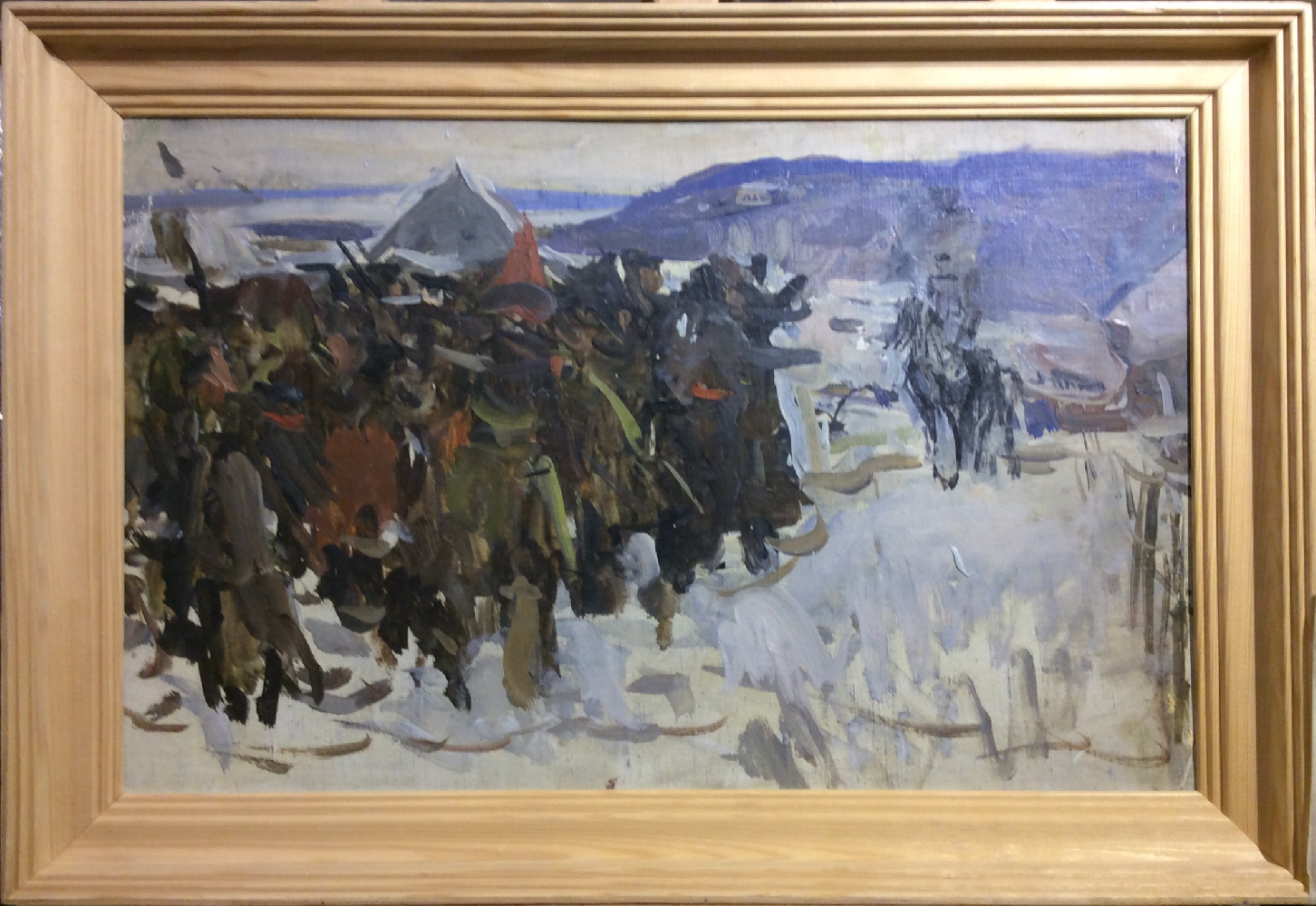 Герасимов Сергей Васильевич. Митинг в деревне