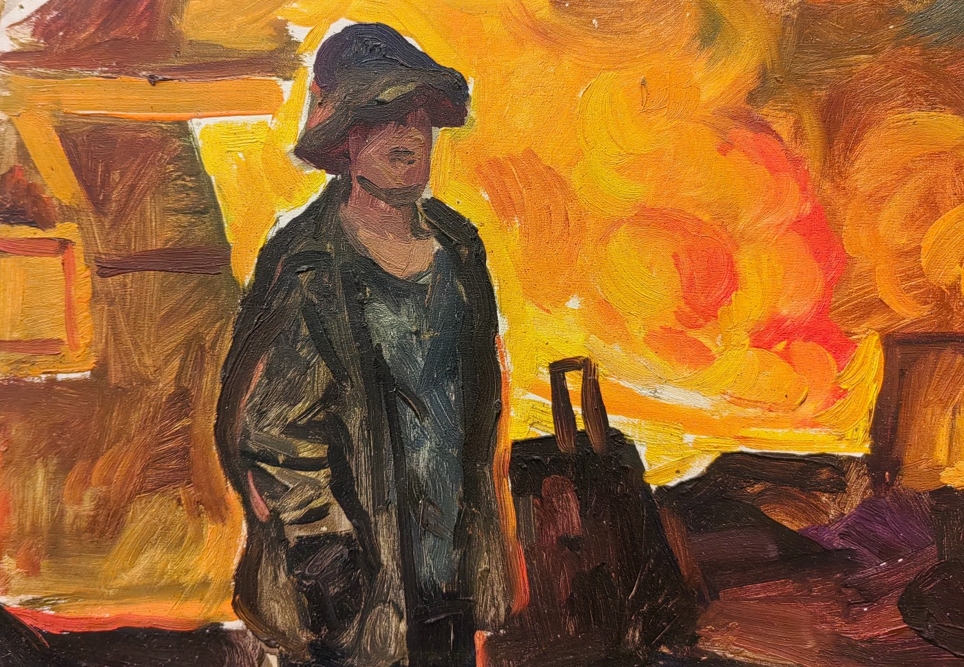 Никонов Михаил Фёдорович. В доменном цеху.