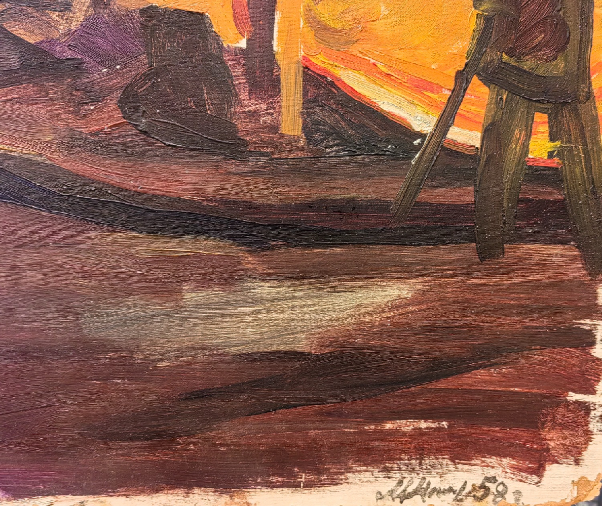 Никонов Михаил Фёдорович. В доменном цеху.