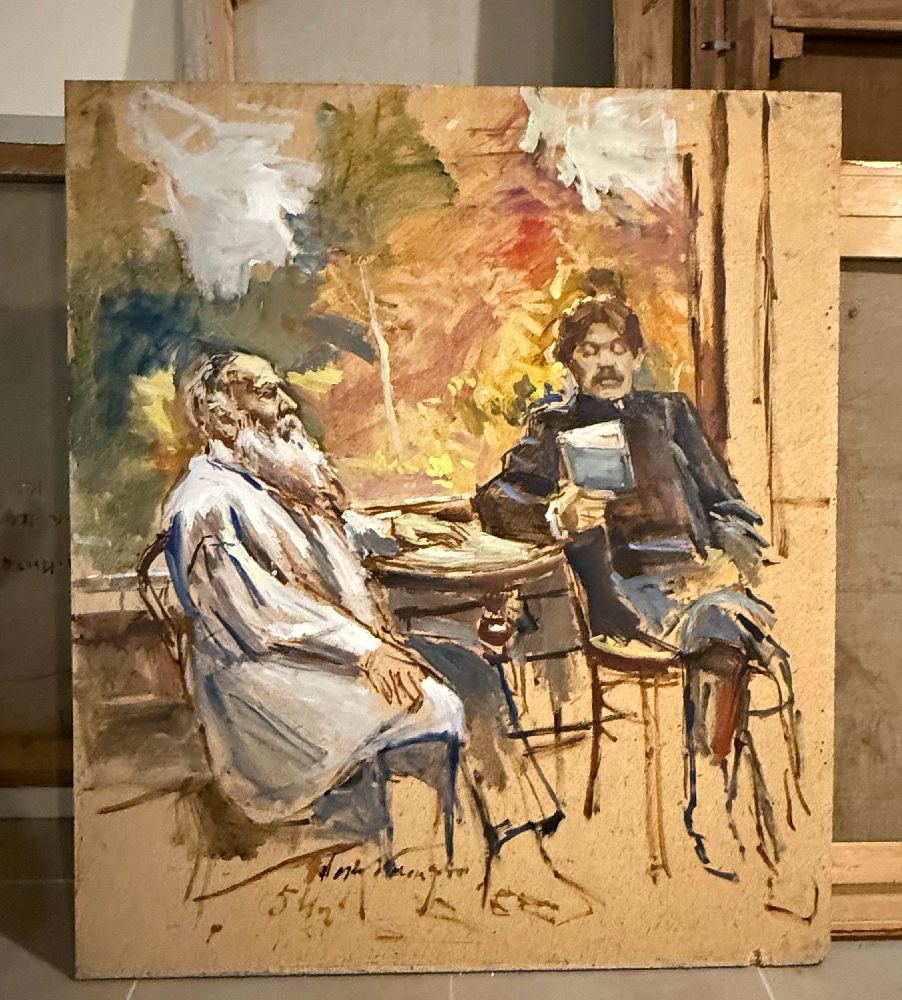 Налбандян Дмитрий Аркадьевич. А.М. Горький  у Л.Н. Толстого в Ясной Поляне