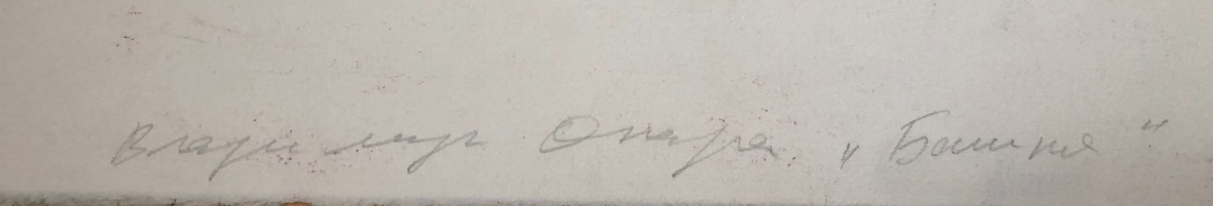 Опара Владимир Алексеевич. Башня