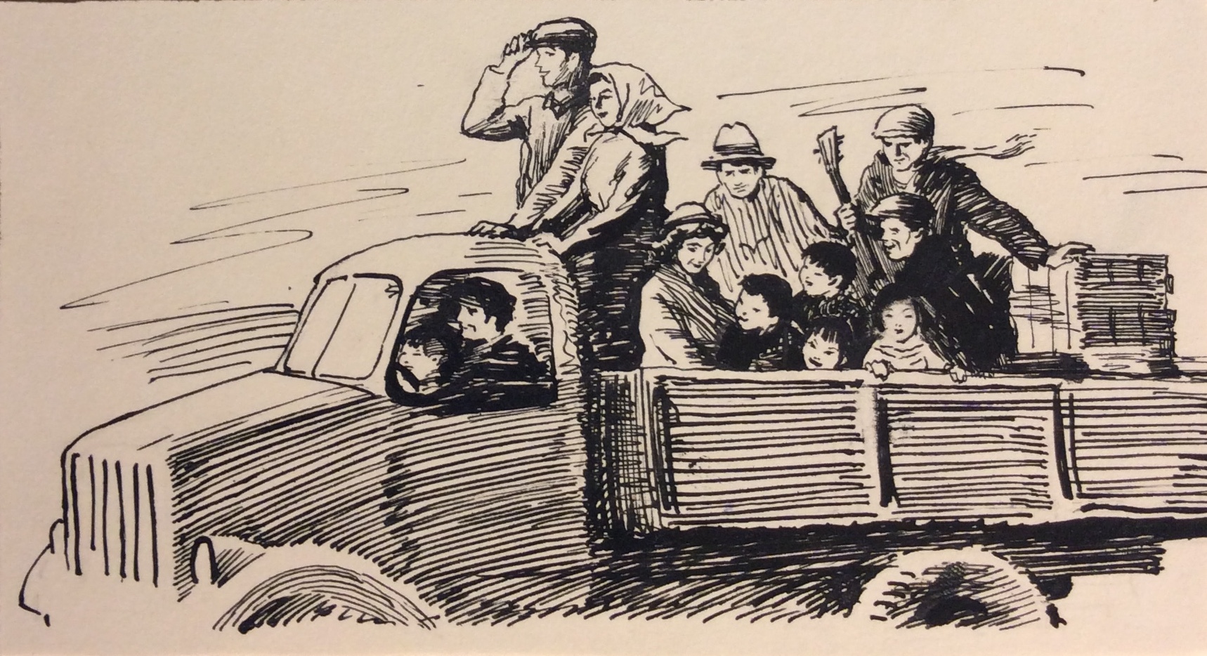 Мешков Евгений Алексеевич. Люди в грузовике