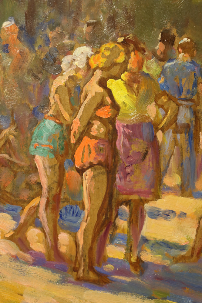 Шлепнёв Василий Степанович. На пляже