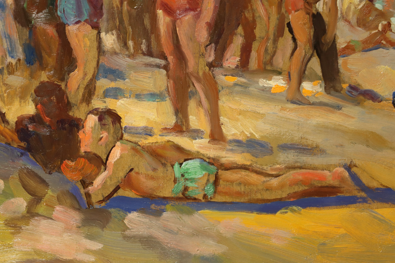 Шлепнёв Василий Степанович. На пляже