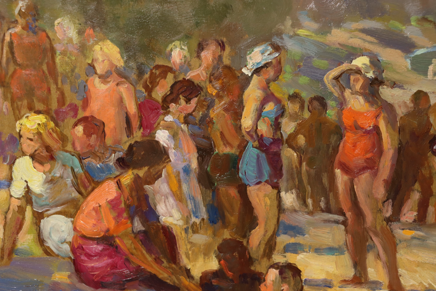 Шлепнёв Василий Степанович. На пляже