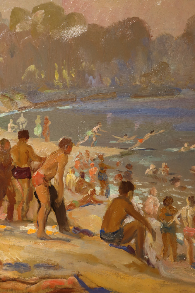 Шлепнёв Василий Степанович. На пляже