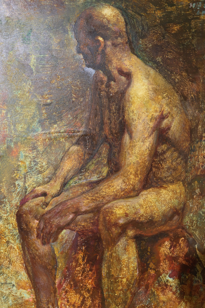 Шлепнёв Василий Степанович. Сидящий натурщик