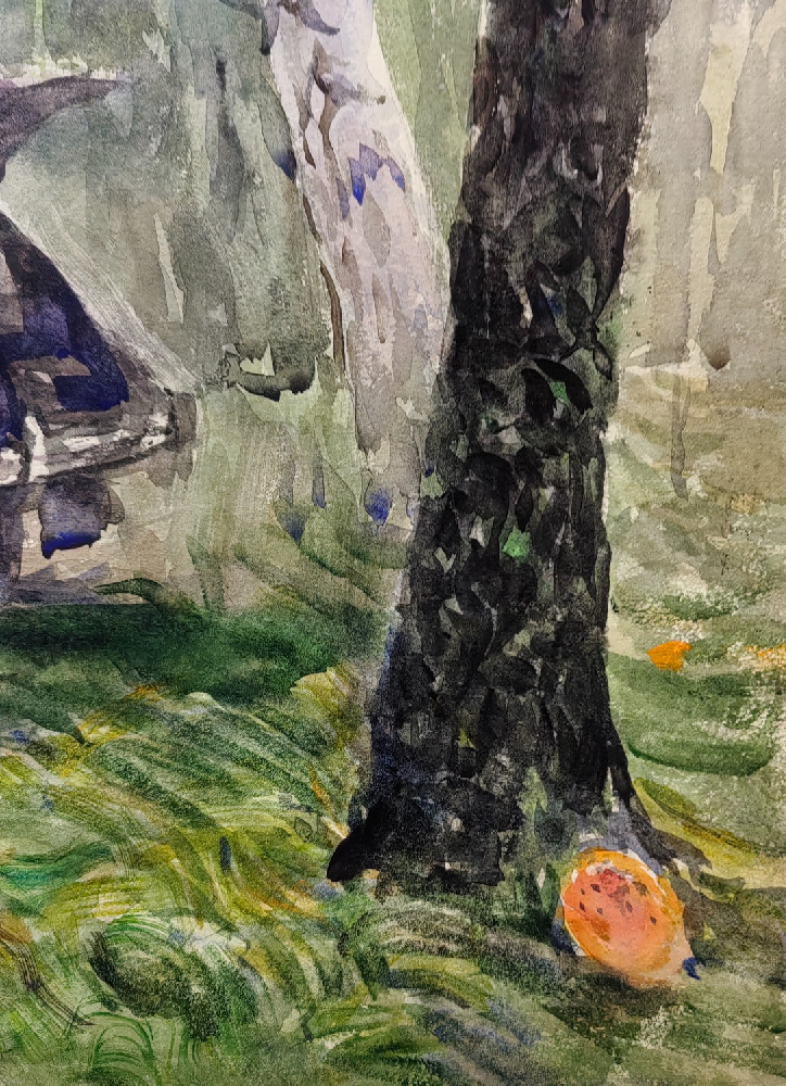 Лапин Василий Алексеевич. Автомобиль в лесу. 27