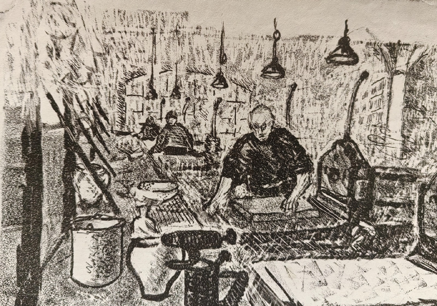 Лапин Василий Алексеевич. Мастера за работой. 186