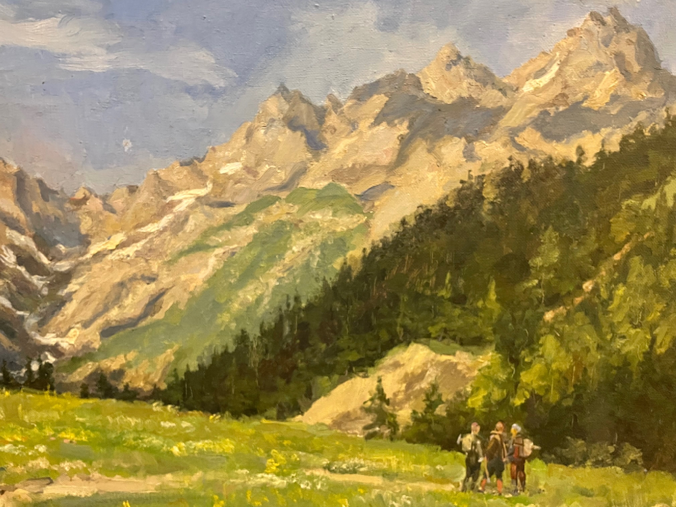 Крылов Андрей Порфирьевич. Альпийские луга. У перевала
