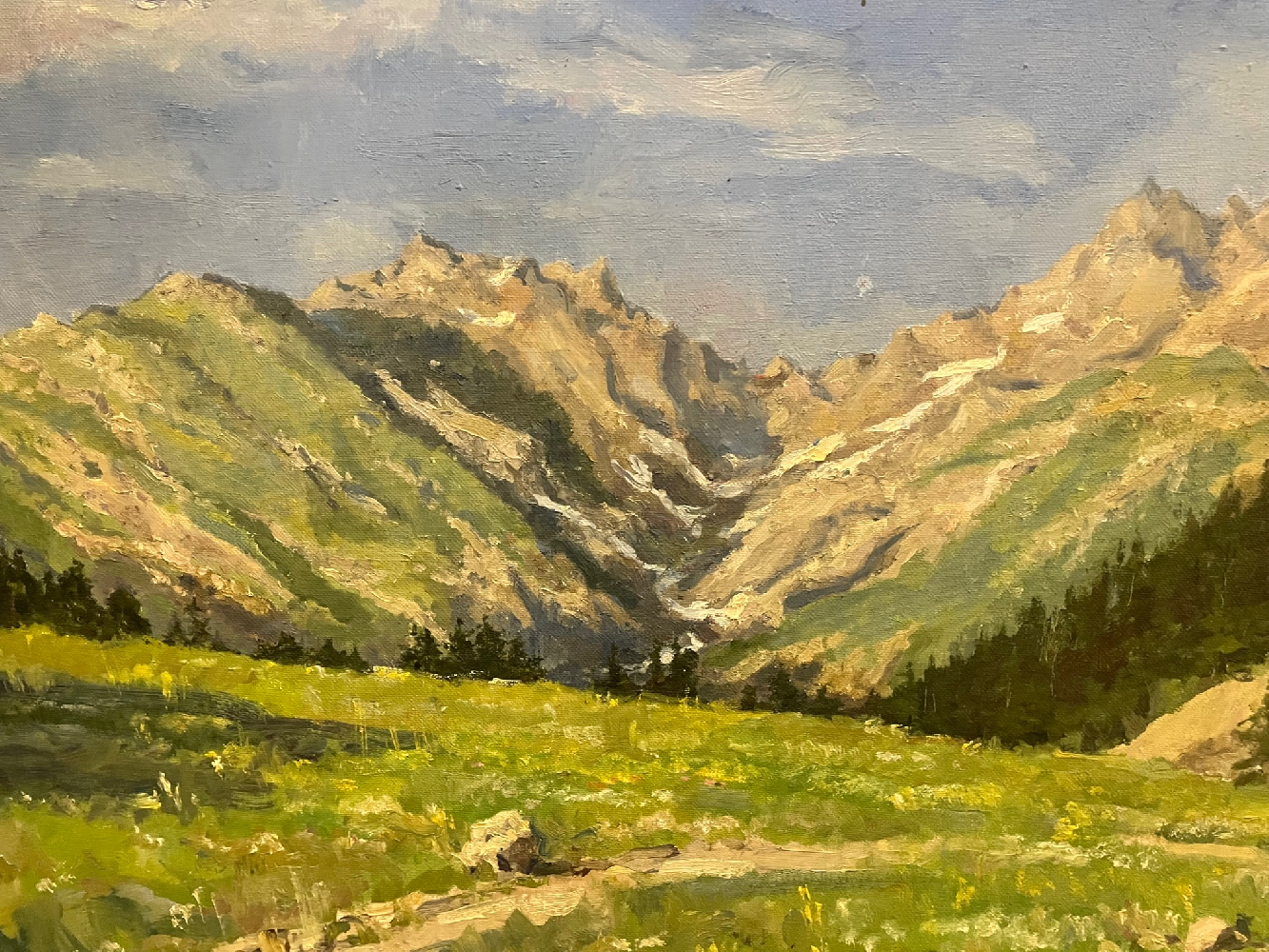 Крылов Андрей Порфирьевич. Альпийские луга. У перевала