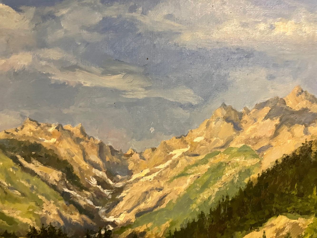 Крылов Андрей Порфирьевич. Альпийские луга. У перевала