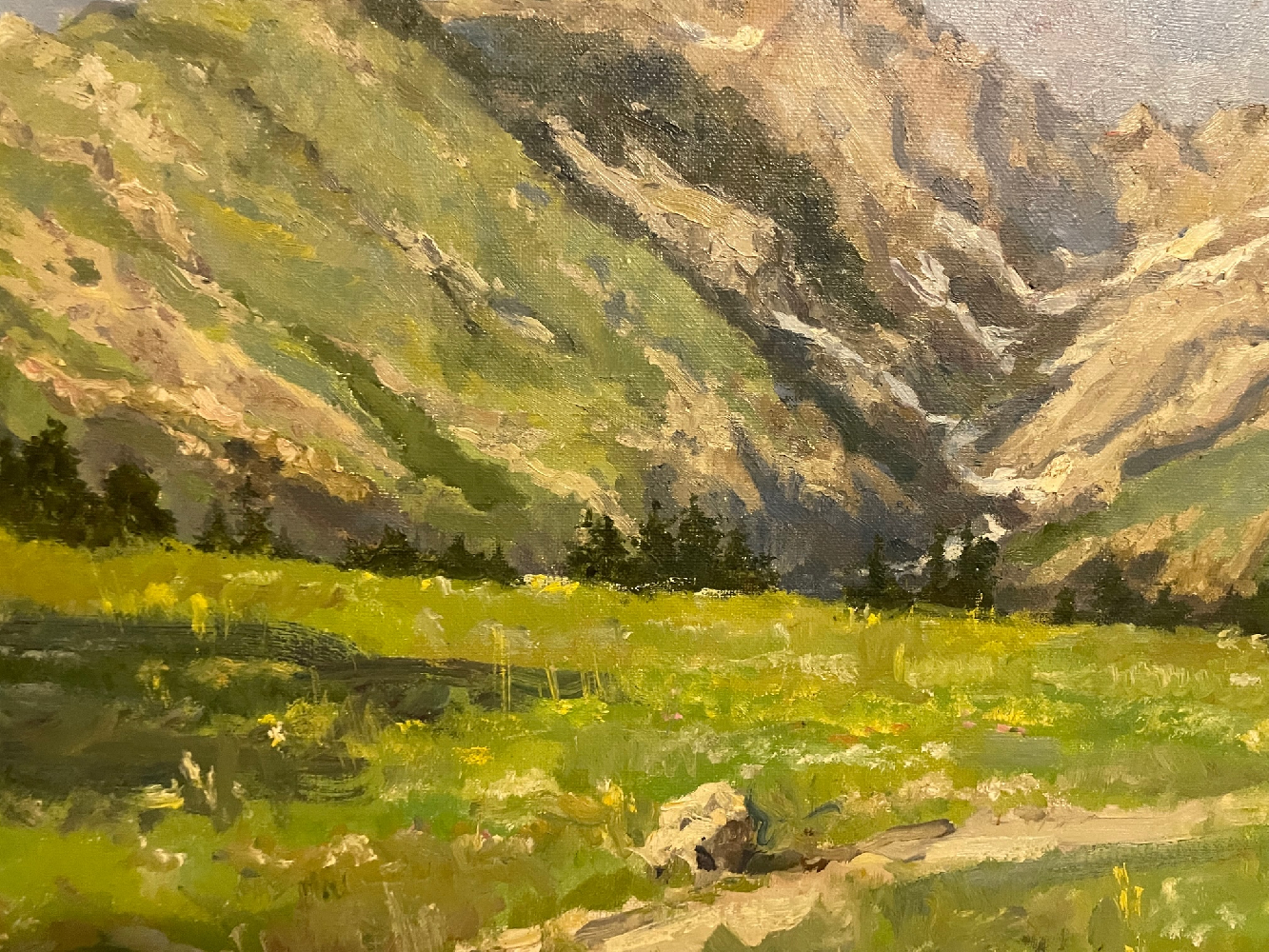 Крылов Андрей Порфирьевич. Альпийские луга. У перевала