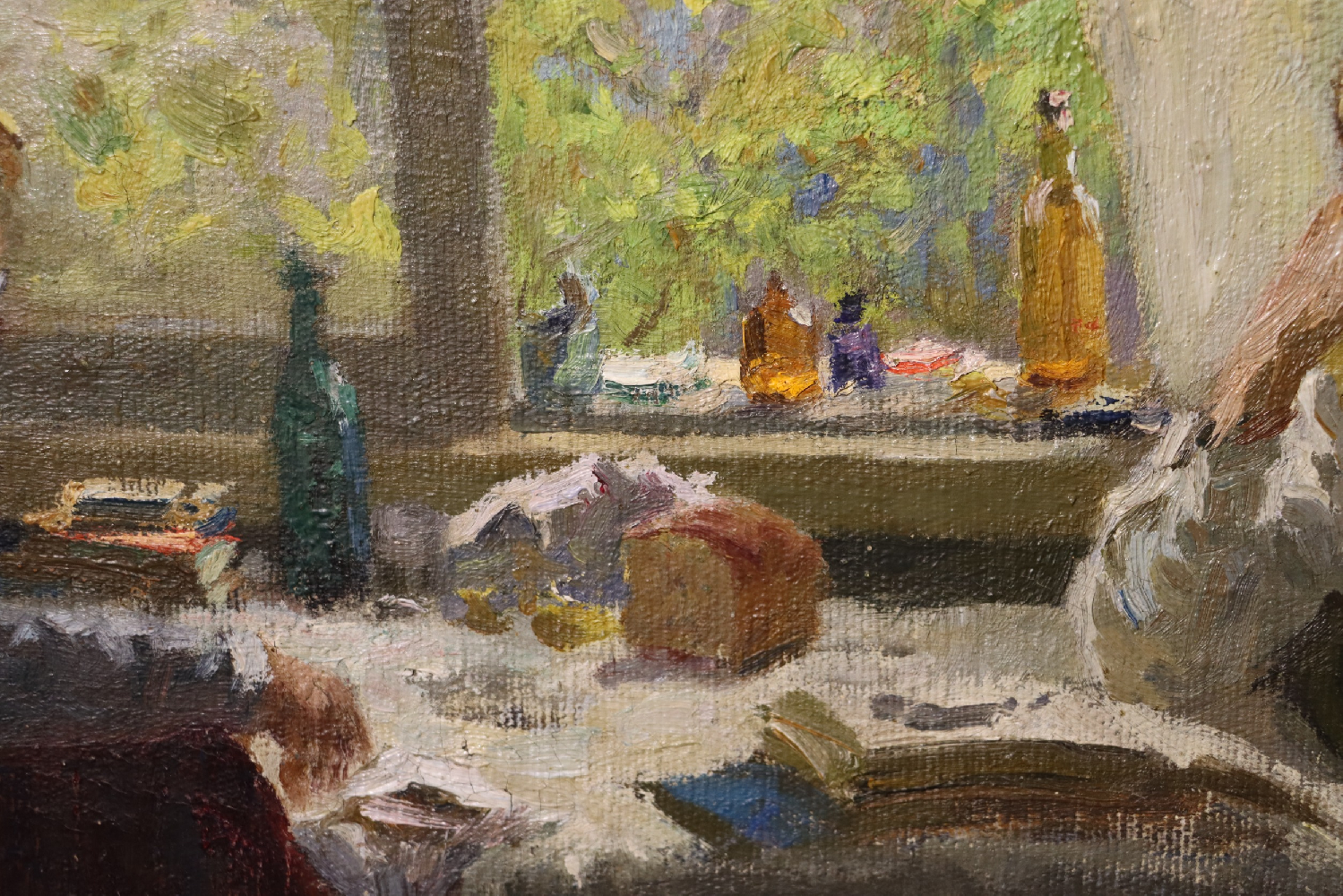 Рабинович Любовь Семеновна. Навещают товарища