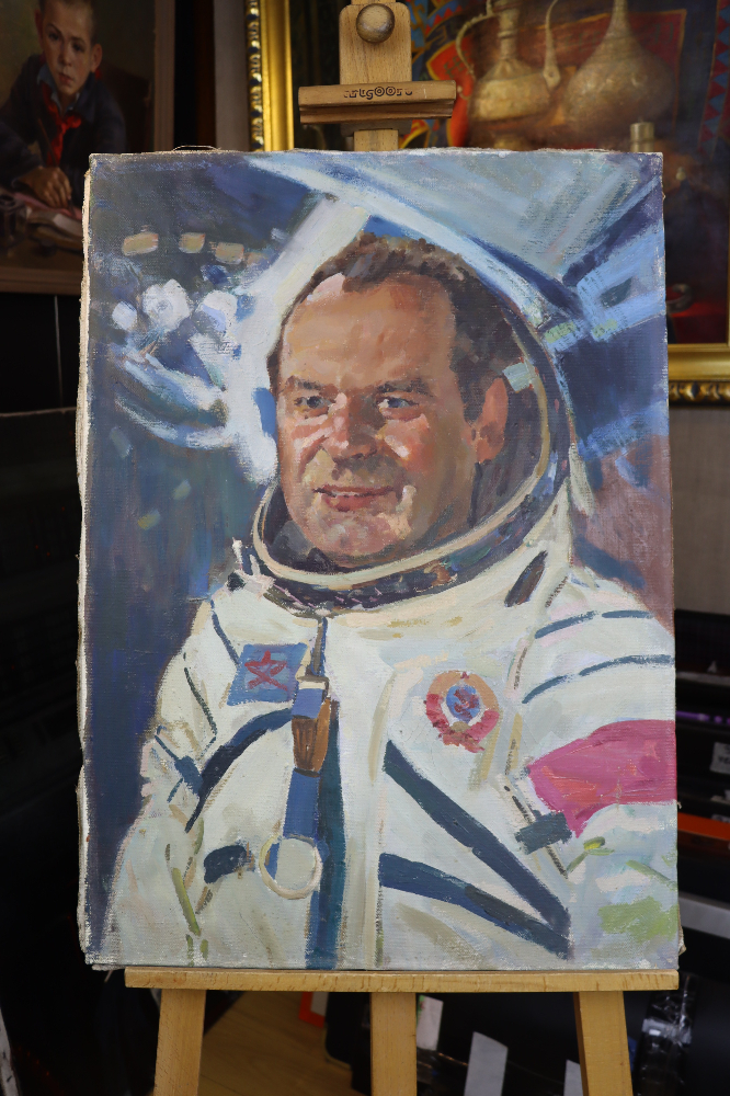 Бабаев Джимшуд Ибрагимович. Портрет космонавта Титова Германа Степановича