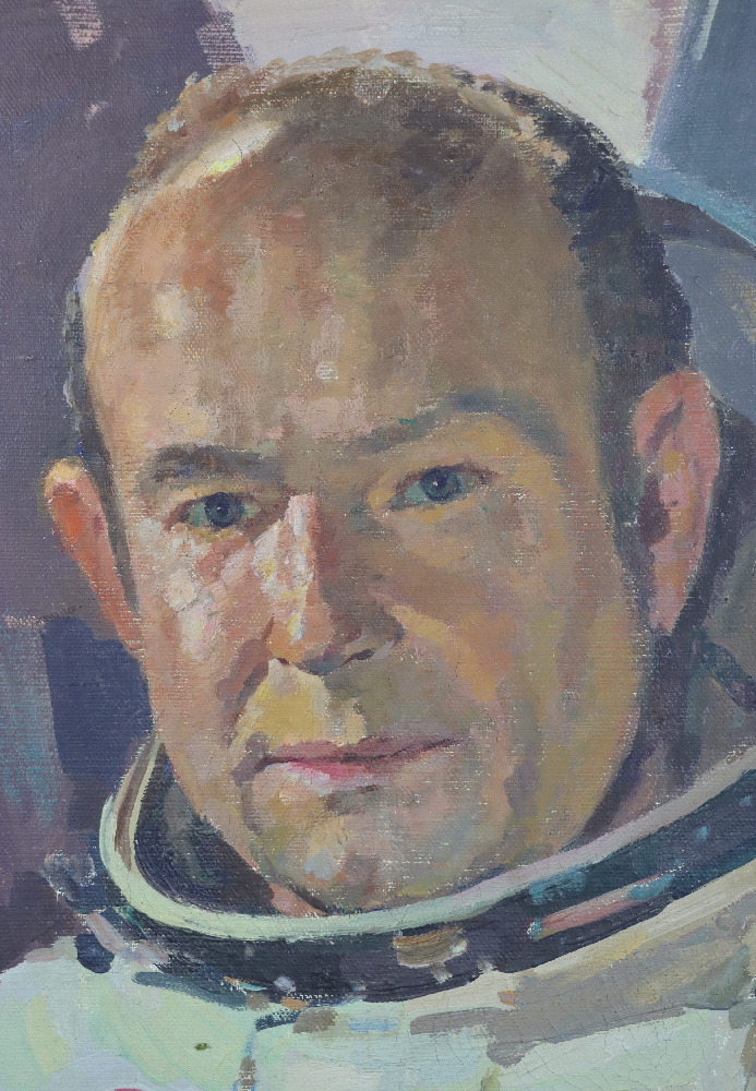 Бабаев Джимшуд Ибрагимович. Портрет космонавта Леонова Алексея Архиповича