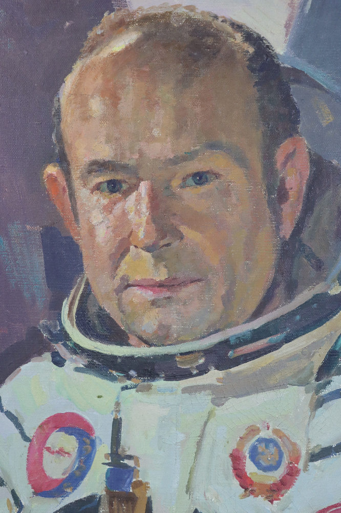 Бабаев Джимшуд Ибрагимович. Портрет космонавта Леонова Алексея Архиповича